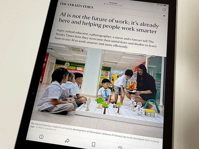 The Straits Times — "AI is not the future of work; it's already here and helping people work smarter"